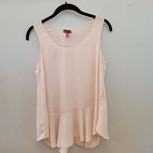 Light baby pink Vince Camuto petite extra small blouse sleeveless - Picture 1 of 4